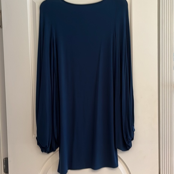 Rachael Pally Gathered Bell Sleeve Mini Dress - Picture 6 of 6